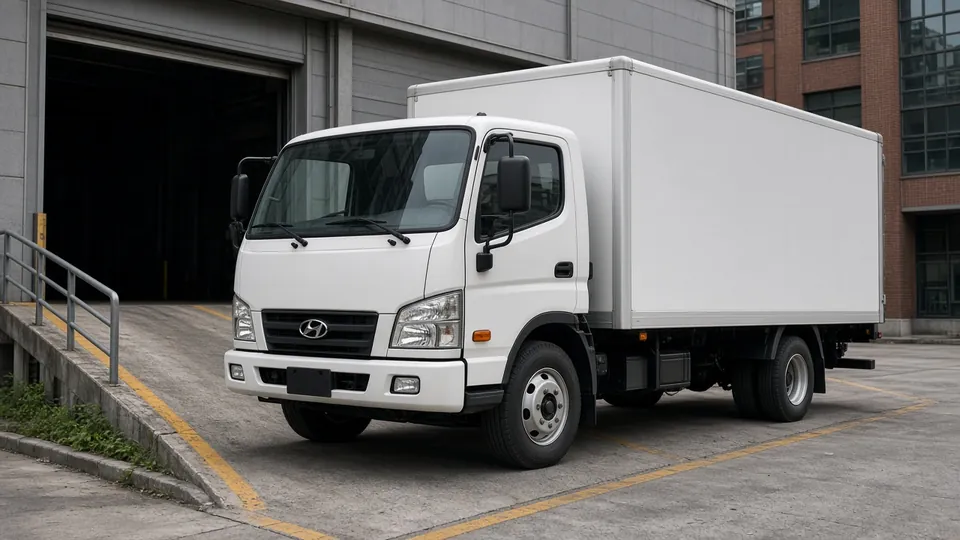 Средний грузовик Hyundai HD — установка тахографа для городских перевозок