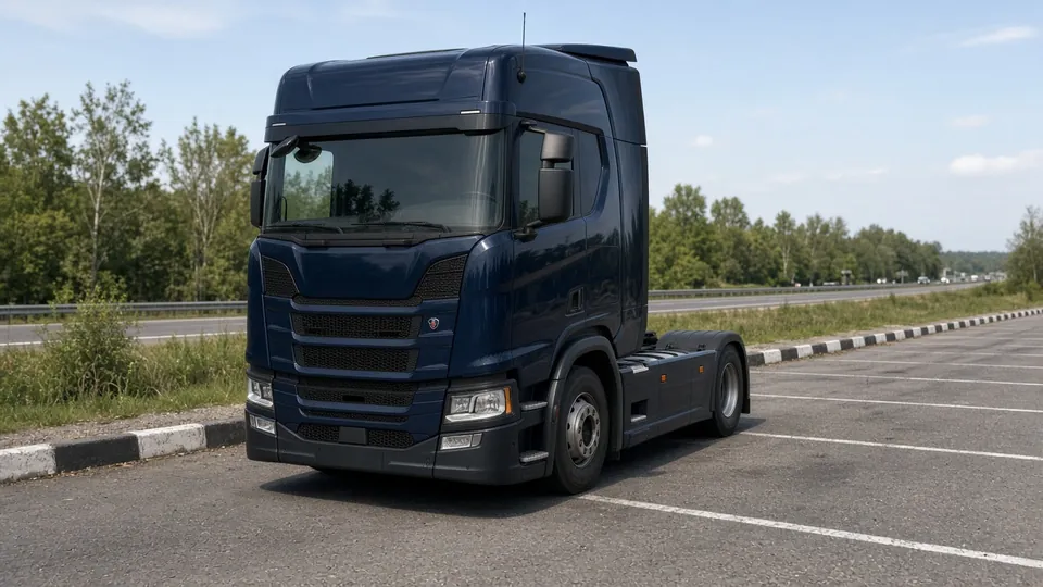 Тягач Scania — установка тахографа СКЗИ для перевозок по России
